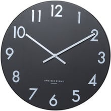Black Jackson Silent Wall Clock